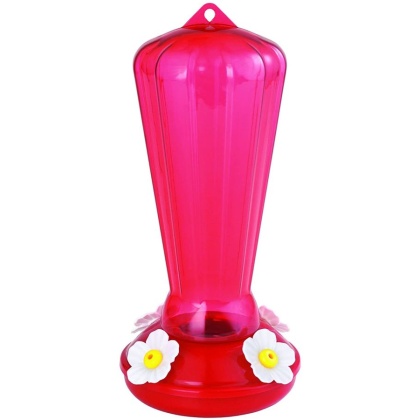 More Birds Hollyhock Plastic Hummingbird Feeder