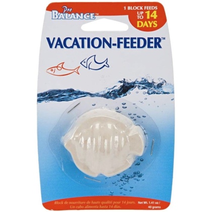 Penn Plax Pro Balance Fish Shape 14 Day Vacation Feeder