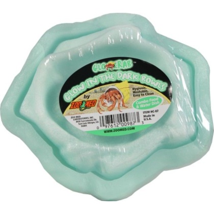 Zoo Med Laboratories Hermit Crab Combo Glow Bowl